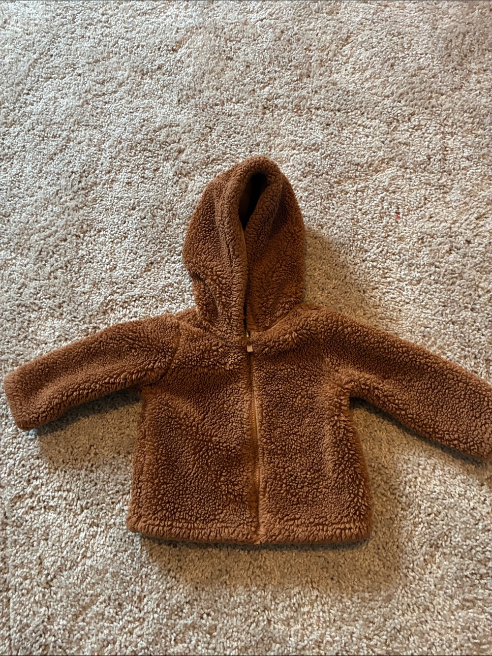 Carter's Teddy Sherpa Hooded Jacket - Brown